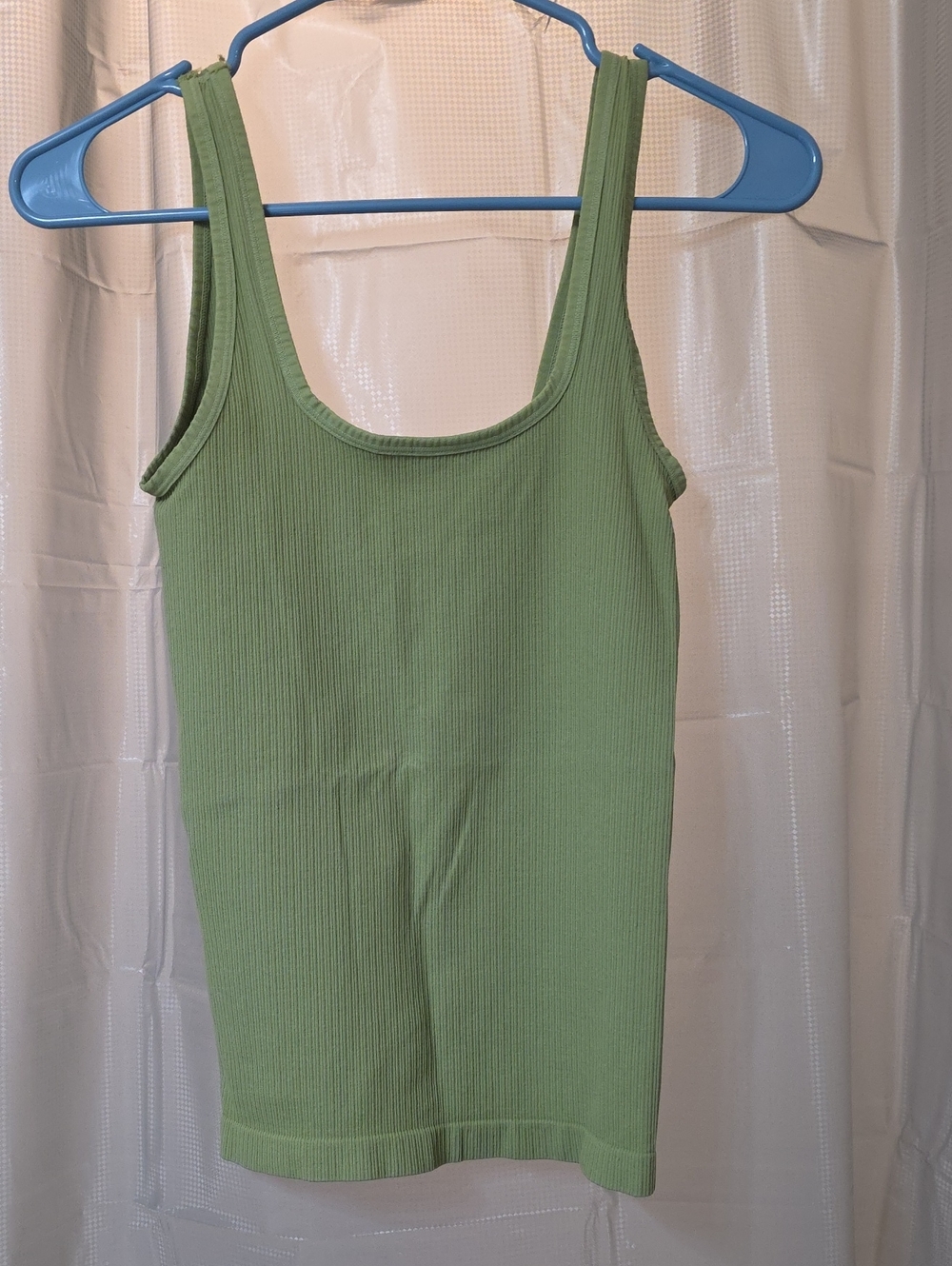 Spiritual Gangster Green Ribbed Tank Top